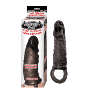 Mack Tuff Deep Pleasure Penis Sleeve Extender Waterproof Black 6.5 Inch