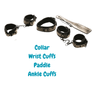 The Traveler Play Kit Gold/black Bondage Gear BDSM Sex Restraints Kit Adult Toy