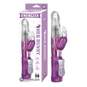 Energize Her Bunny 01 Dual Motor Rotating Rabbit USB Rechargeable Vibrator Purple