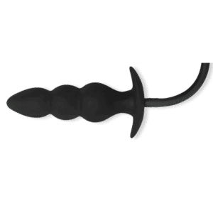 ME YOU US Silicone Anal Beaded Toy Expandable Inflatable Butt Plug - Black