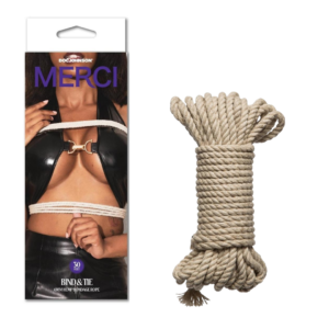 Merci Hogtied Bind Tie Hemp 30 Inches Japanese Bondage Rope Kit BDSM Fetish Toy