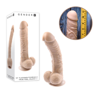 Gx Flexskin Poseable Penis Life-Like Veins Suction Cup Dildo G-Spot Stimulator