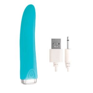 My Secret Finger Silicone Flexible Shaft Rechargeable G Spot Vibrator Aqua