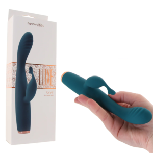 Luxe Skye Green Vibrating Rechargeable Multi-Speed Rabbit Vibrator