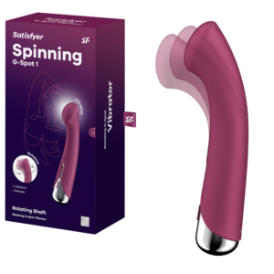 Satisfyer Red Spinning Gspot 1 Rechargeable Waterproof Clitoral Silicone Vibrator