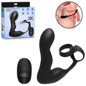 Waterproof Prostate Massager with Penis and Ball Ring