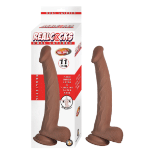 RealCock 11-inch Dual-density Dong Realistic Bendable Big Dildo Suction Cup Sex Toy