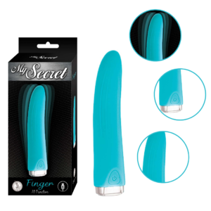 Flexible Shaft Rechargeable G Spot Vibrator Aqua