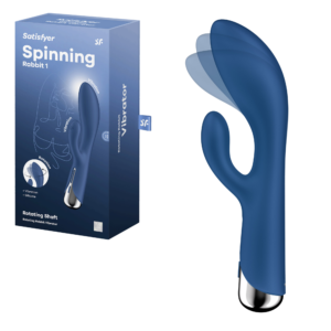 Satisfyer Blue Spinning Rabbit 1 Rechargeable Waterproof G-Spot Clitoral Vibrator