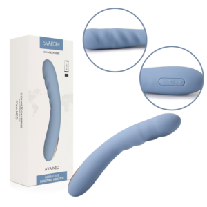 Rechargeable Interactive Thrusting Vibrator - Blue