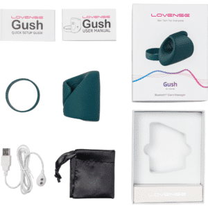Lovense Gush Bluetooth Controlled Waterproof Silicone Penis Vibrating Masturbator