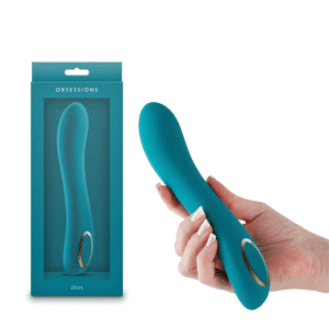 Obsessions Zeus Teal Rechargeable Vibrator G-Spot Clitoral Stimulator Sex Toy