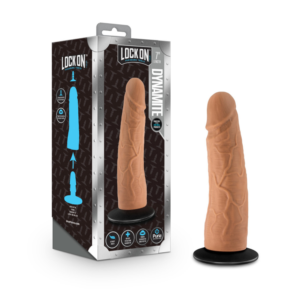 Realistic Dildo with Suction Cup Adapter - Mocha