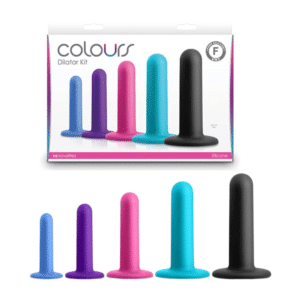 Colours Dilator Women Enhancer Anal Kit Flexible Silicone Training Adult Sex Toy