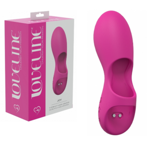 Pink Loveline Joy Finger Vibrator Rechargeable Waterproof Stimulator