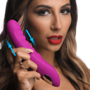 Rechargeable Silicone Vibe Vibrating Thrusting Vibrator