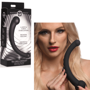 Silicone Rechargeable Double-Ended Dildo Black