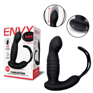 Thruster Prostate Massager And Dual Stamina Ring