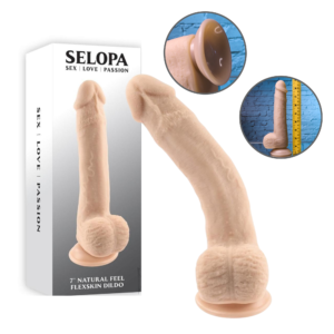 Realistic Dildo Bendable With Moving Material 7-inch Light