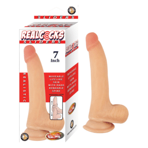 Realcocks Sliders 7 Inch Realistic Suction Cup Dildo Bendable G-Spot Adult Sex Toy