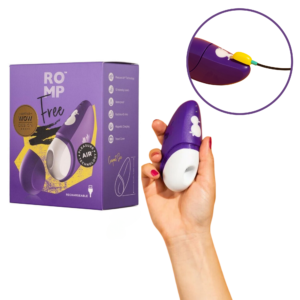 We-Vibe Romp Free Lightweight Rechargeable Pulsating Clitoral Stimulator Vibrator