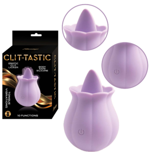 Tongue Vibrations Silicone Oral Sex Vibrator Lavender