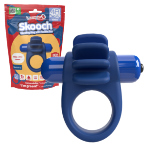 Screaming O 4b Skooch Blueberry Flexible Powerful Vibrating Penis Ring