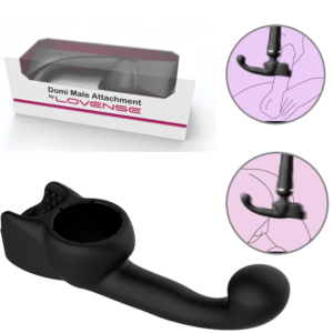 Male Prostate Massager Wand Attachment - Black