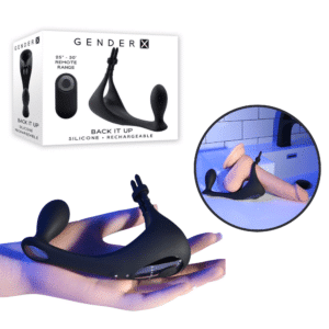 Gx Back It Up Remote Control Vibrating Penis Ring With Butt Plug Rechargeable Vibrator