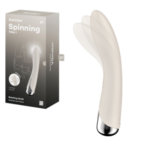 Satisfyer Beige Spinning Vibrating Rechargeable Multi-Speed G-Spot Vibrator