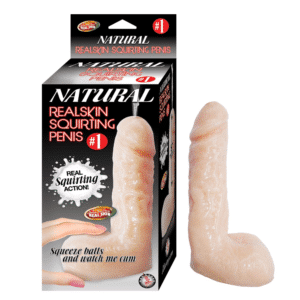 Natural Realskin Realistic Squirting Dildo 01 G-Spot Stimulator Adult Sex Toy