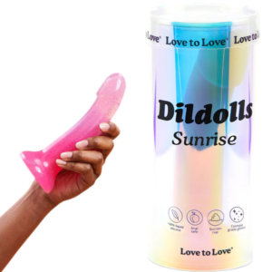 Flexible Curved Silicone Slim Dildo with Suction Cup