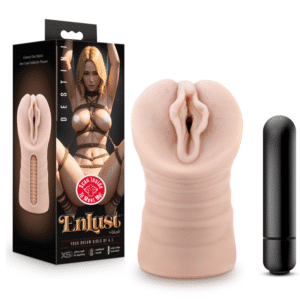 Vibrating Masturbator Masturbation Sleeve Beige