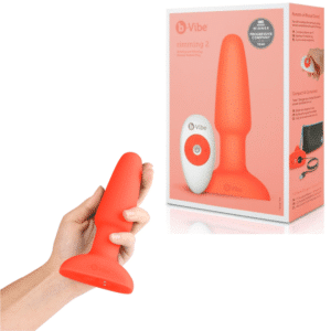 Butt Plug For Beginners with Remote Control - Orange