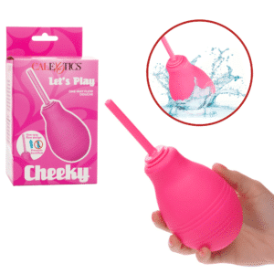 Cheeky One-Way Flow Easy-Squeeze Bulb Douche Anal Preparation – Pink