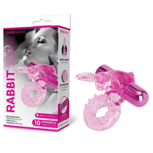 Clitoral Stimulator Rabbit Couples Vibrating Penis Ring - Pink