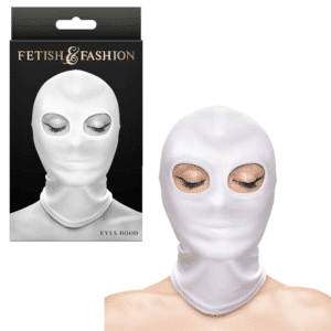 Submissive Eyes Sexy Sex Hood By NS Novelties - White