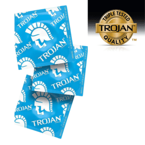 Trojan Enz Lubricated Silky-Smooth Lubricant Condom Premium Latex - 3 Pack