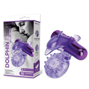 Dancing Dolphin Couple's Vibrating Penis Ring – Purple