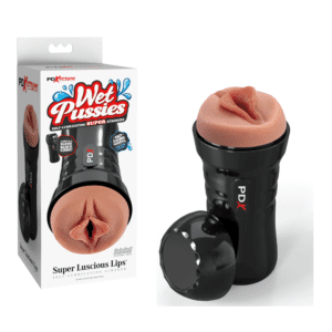 Self-lubricating Realistic Pussy Masturbation Cup - Brown