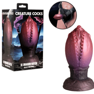 Dragon Hatch Silicone Fantasy Egg Huge Butt Plug - XL