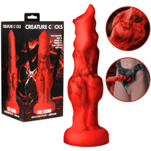 Silicone Fantasy Dildo With Suction Cup Base - Medium