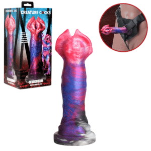 Harness Compatible Silicone Fantasy Suction Cup Dildo