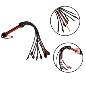 Prowler Red Short Handle Flogger BDSM Bondage Gear Sex Whip Fetish Couple Sex Toy