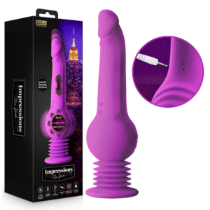 Waterproof G-Spot Dildo With Suction Cup Base - Purple