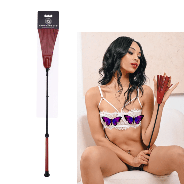 Bondage Gear Fringe Spanker Long Crop With Tassels