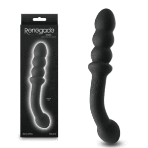 Silicone Massager Double-Ended Dildo Black