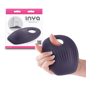 App Controlled Vibrator Waterproof Pad With Dildo Holder - Gray