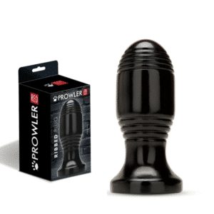 Prowler Red Ribbed Plug Easy Insertion Travel-Friendly Adult Sex Toy