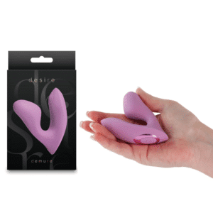 Silicone Wearable Dual Stimulation Clitoral Vibrator – Lavender